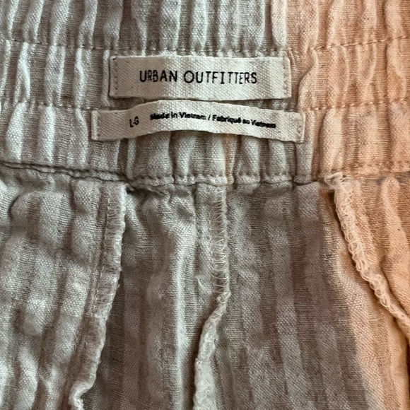 Urban Outfitters Cream Stripped Pant - Picture 3 of 4